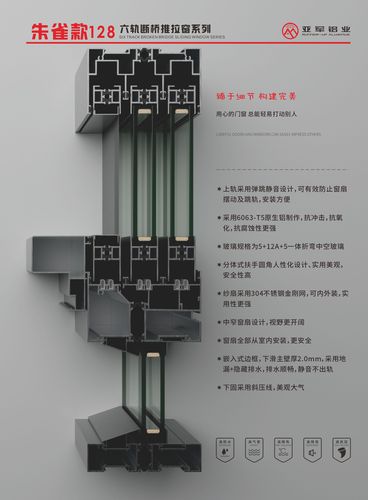 朱雀款128六轨断桥推拉窗系列